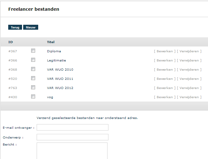 Bestanden en diploma's
